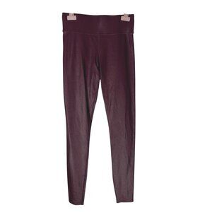 Carbon38 S Takara Shine Burgundy Dark Red Leggings Athletic Athleisure Tummy